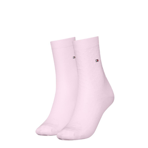 Tommy Hilfiger Sock Dot Tencel (2-pack), dames sokken, roze gestipt