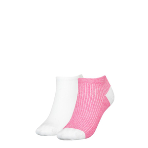 Tommy Hilfiger Sneaker Rib Mouline (2-pack), dames enkelsokken, roze