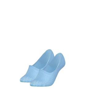 Tommy Hilfiger Footie Pique (2-pack), dames onzichtbare sokken, blauw