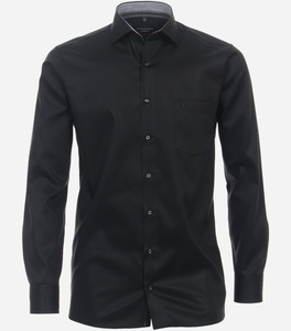 CASA MODA modern fit overhemd, twill, zwart