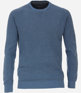 CASA MODA comfort fit trui, middenblauw melange