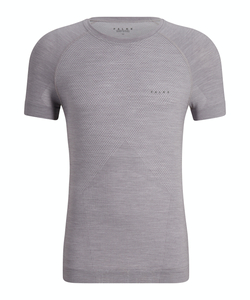 FALKE heren T-shirt Wool-Tech Light, thermoshirt, grijs (grey-heather)