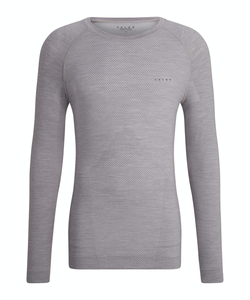 FALKE heren lange mouw shirt Wool-Tech Light, thermoshirt, grijs (grey-heather)