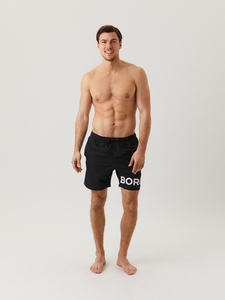 Bjorn Borg Swim Shorts, heren zwembroek, zwart