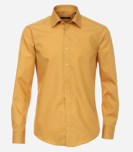 VENTI modern fit overhemd, popeline, geel