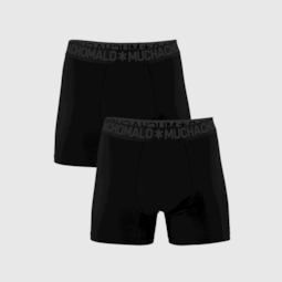 Muchachomalo boxershorts, heren boxers normale lengte (2-pack), Bamboo Solid