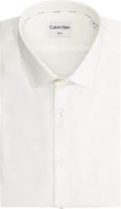 Calvin Klein  slim fit overhemd, popeline, wit
