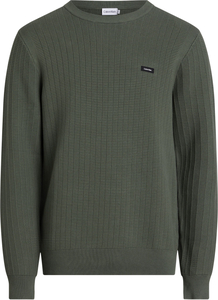 Calvin Klein heren pullover katoenmengsel, Structure Sweater, groen