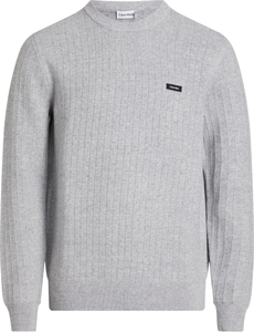 Calvin Klein heren pullover katoenmengsel, Structure Sweater, grijs