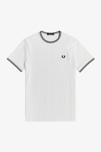 Fred Perry Twin Tipped regular fit T-shirt M1588, korte mouw O-hals, wit