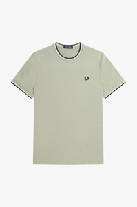 Fred Perry Twin Tipped regular fit T-shirt M1588, korte mouw O-hals, Seagrass, groen