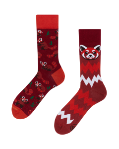 Many Mornings unisex sokken, Red Panda