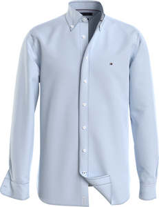 Tommy Hilfiger regular fit overhemd, Nat. Soft Flex Gingham Regular Fit Shirt, popeline, lichtblauw geruit
