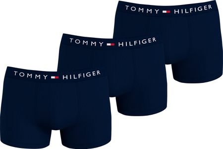 Tommy Hilfiger trunk (3-pack), heren boxers normale lengte, blauw