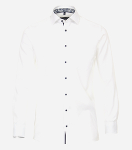 CASA MODA modern fit overhemd, structuur, wit