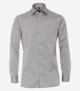 CASA MODA comfort fit overhemd, mouwlengte 72 cm, twill, grijs