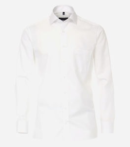 CASA MODA comfort fit overhemd, mouwlengte 7, twill, wit
