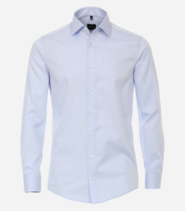 VENTI modern fit overhemd, mouwlengte 72 cm, twill, blauw