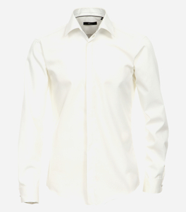 VENTI modern fit smoking overhemd, mouwlengte 72 cm, popeline, beige