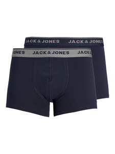 JACK & JONES Jacvincent trunks (2-pack), heren boxers normale lengte, blauw