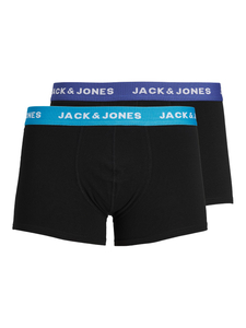 JACK & JONES Jacrich trunks (2-pack), heren boxers normale lengte, blauw