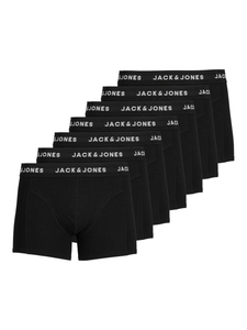 JACK & JONES Jachuey trunks (7-pack), heren boxers normale lengte, zwart