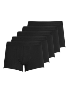 JACK & JONES Jactone in tone trunks (5-pack), heren boxers normale lengte, zwart