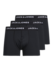 JACK & JONES Jacbase microfiber trunks (3-pack), heren boxers normale lengte, zwart