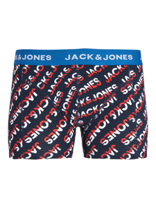 JACK & JONES Jaclogo trunk (1-pack), heren boxer normale lengte, blauw en rood