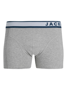 JACK & JONES Jacdenver trunk (1-pack), heren boxer normale lengte, lichtgrijs melange
