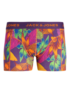 JACK & JONES Jacfall leaves trunk (1-pack), heren boxer normale lengte, paarsblauw