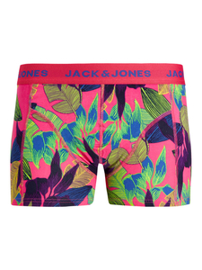 JACK & JONES Jacfall leaves trunk (1-pack), heren boxer normale lengte, roze