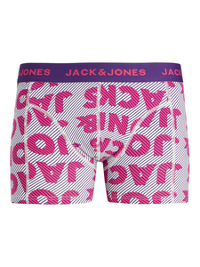 JACK & JONES Jaclogo illusion trunk (1-pack), heren boxer normale lengte, roze
