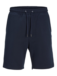 JACK & JONES Bradley Sweat Shorts loose fit, heren joggingbroek kort, blauw