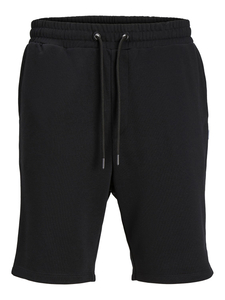 JACK & JONES Bradley Sweat Shorts loose fit, heren joggingbroek kort, zwart