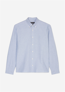 Marc O'Polo regular fit heren overhemd, Oxford, kobaltblauw dessin