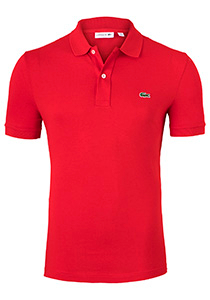 Lacoste Slim Fit polo, rood