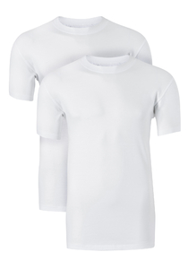 ten Cate Basic T-shirts (2-pack), heren T-shirts met O-hals, wit 