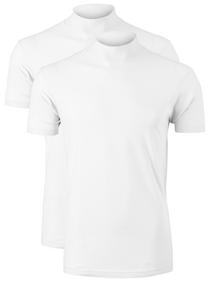 VENT wijd model T-shirt turtleneck (2-pack), wit 