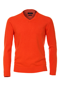 Mode Sweaters V-halstruien ZARAKNIT V-halstrui rood zakelijke stijl 