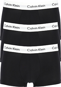 maak een foto Activeren regelmatig Calvin Klein Low Rise Trunks (3-pack), zwart - Gratis bezorgd