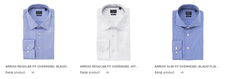 Met name annuleren Ontevreden Arrow overhemden in Europa - Nu ook online bestellen