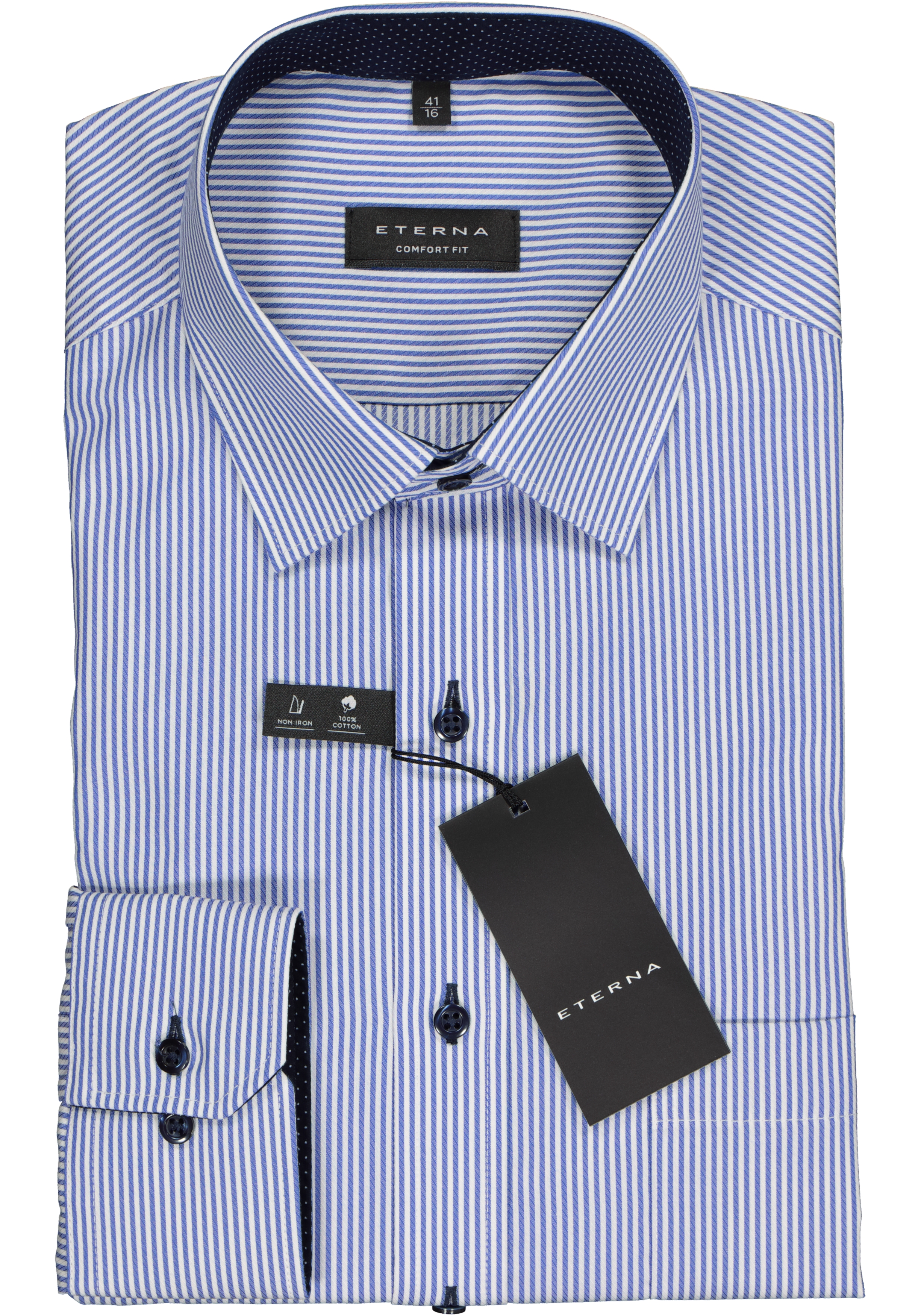 Kleding Herenkleding Overhemden & T-shirts Oxfords & Buttondowns Burberry London Gestreept Logo Shirt met lange mouwen 