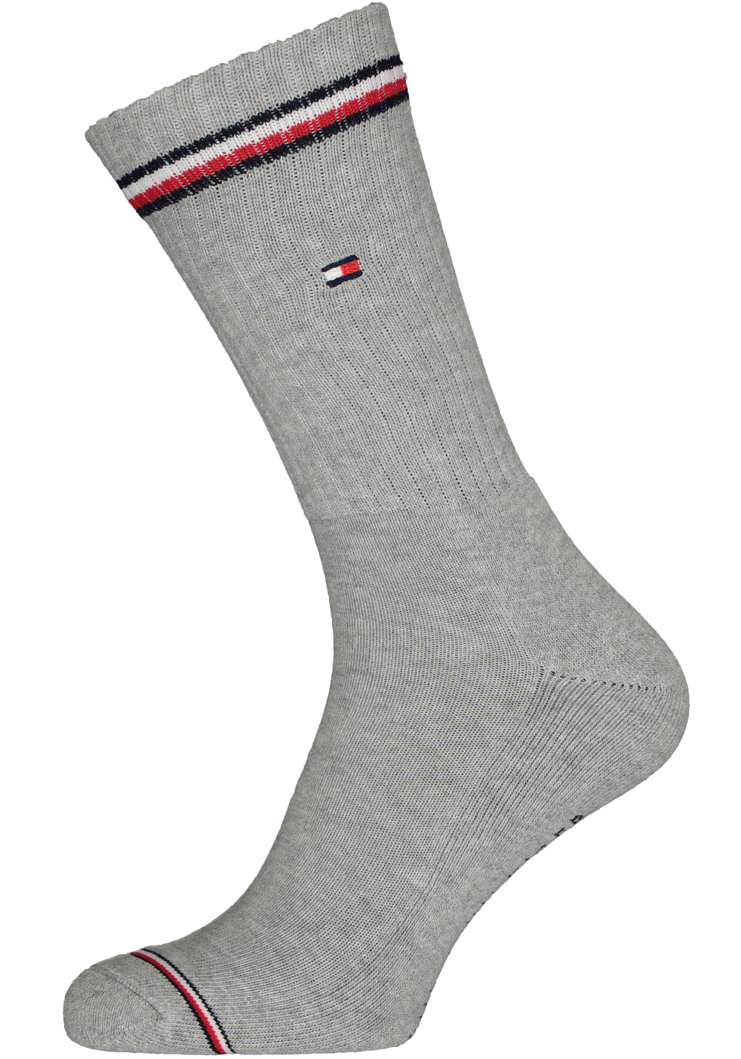 De waarheid vertellen ik ben gelukkig wrijving Tommy Hilfiger Iconic Sport Socks (2-pack), heren sportsokken katoen, grijs  - Zomer SALE tot 50% korting