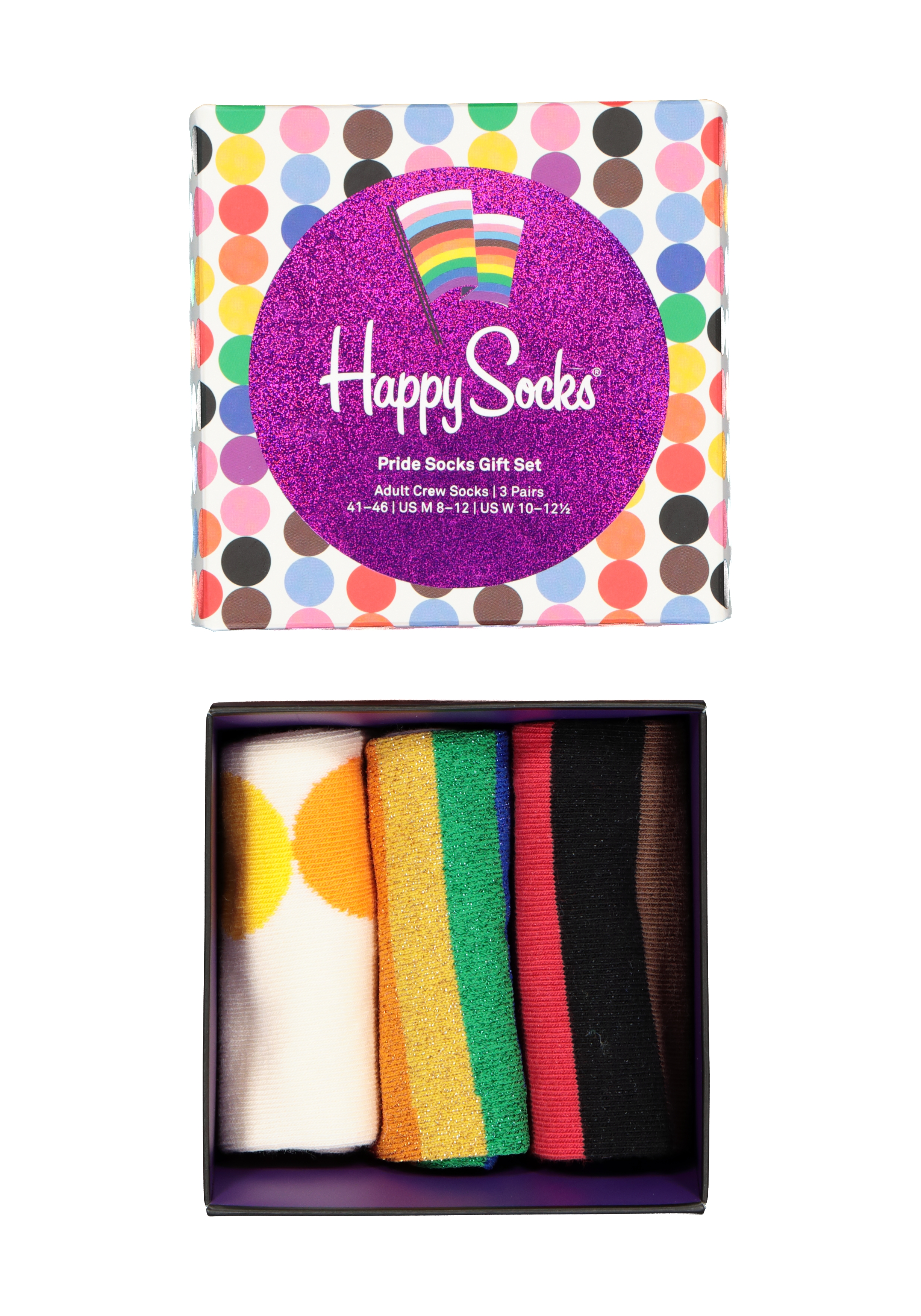 Happy Socks Pride Socks Gift Set (3-pack), regenboog sokken - SALE met  kortingen tot 70%