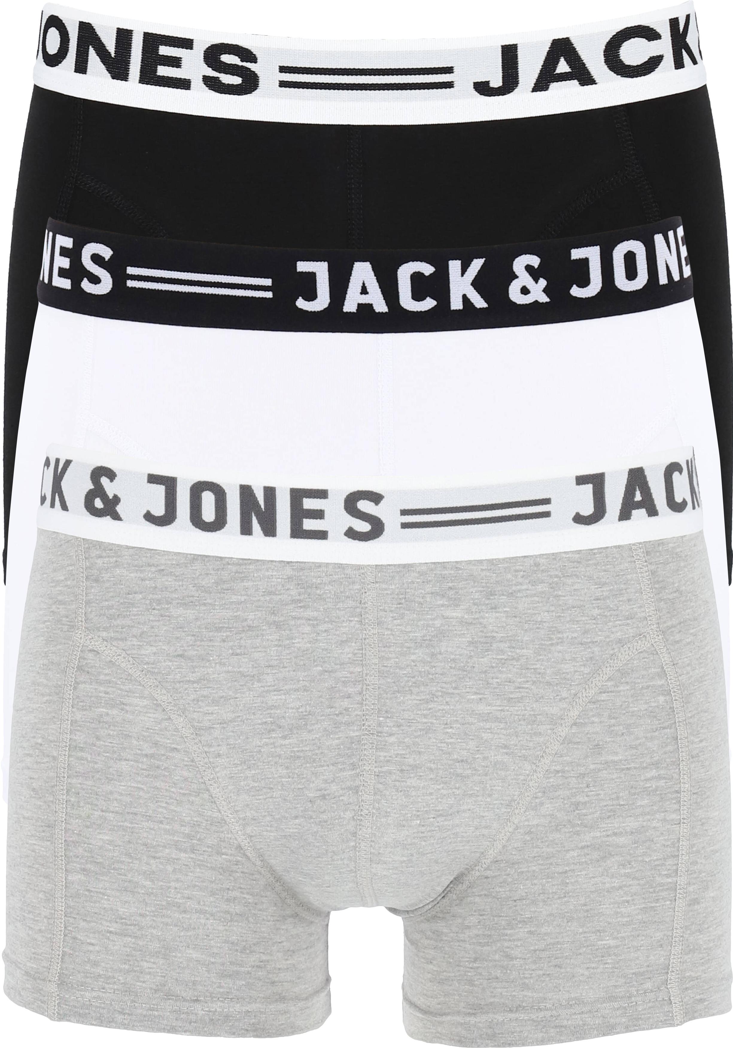 Offer Verzoekschrift Echt niet Jack & Jones heren boxers Sense trunks (3-pack), zwart - wit - grijs - Shop  de nieuwste voorjaarsmode
