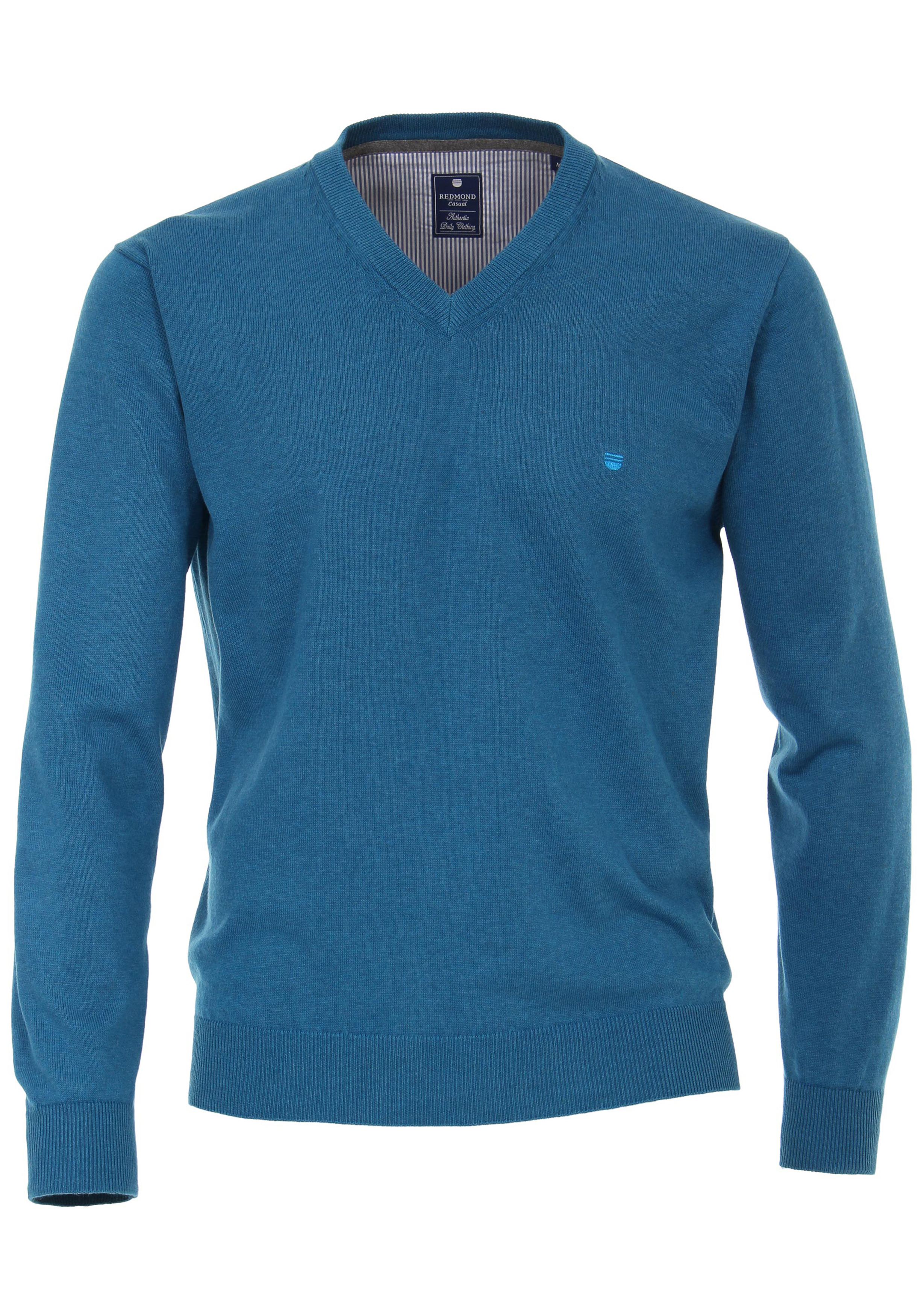 Fynch-Hatton T-shirt Met V-hals in het Blauw voor heren Heren Kleding voor voor Truien en gebreide kleding voor Truien met V-hals 