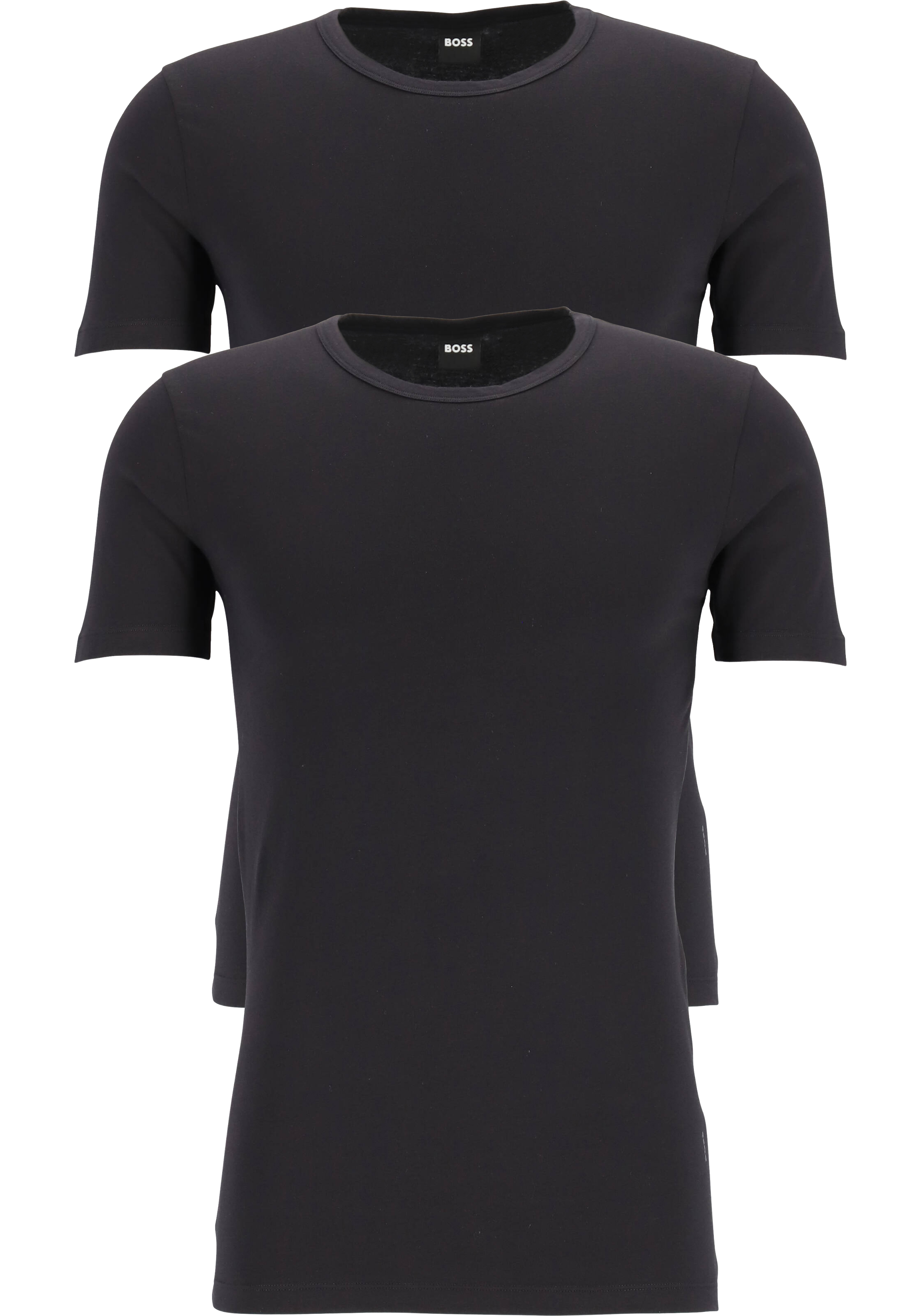 HUGO BOSS Modern stretch T-shirts fit (2-pack), heren T-shirts... - Zomer SALE tot 50% korting