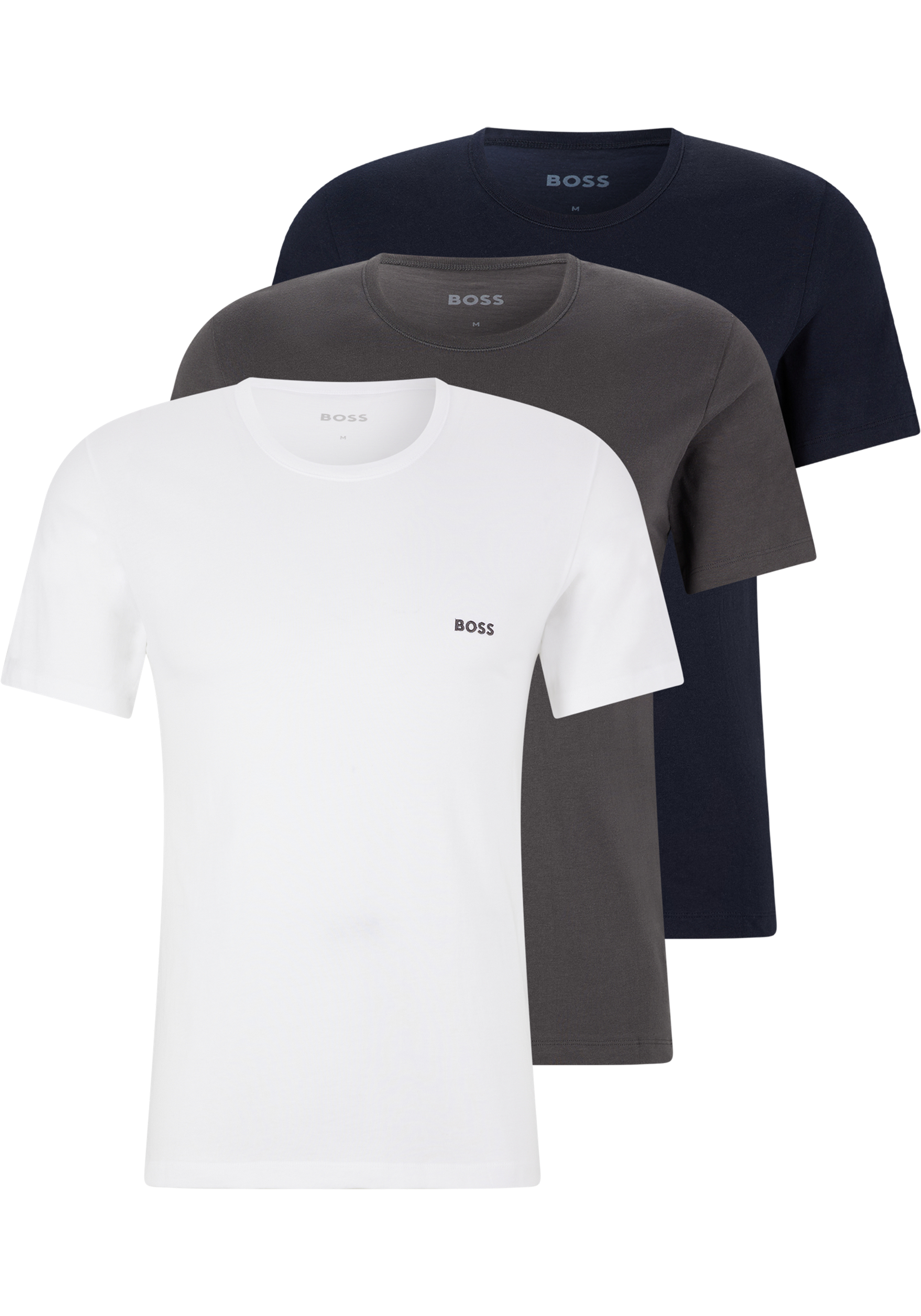 wees stil schrobben lade HUGO BOSS Classic T-shirts regular fit (3-pack), heren T-shirts O-hals,...  - 20% Paaskorting op (bijna) alles