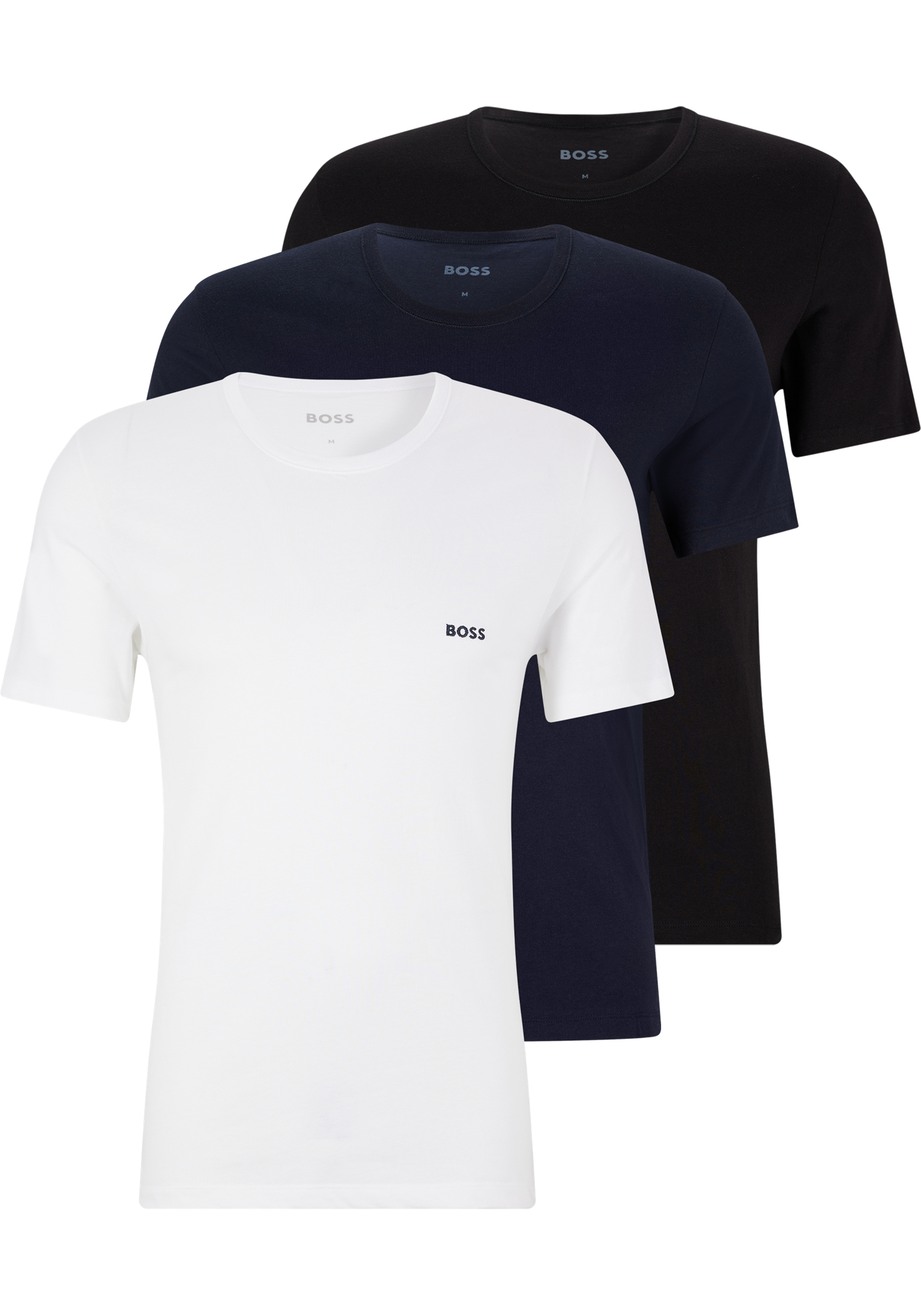 HUGO BOSS Classic T-shirts regular (3-pack), heren T-shirts O-hals,... - de nieuwste voorjaarsmode